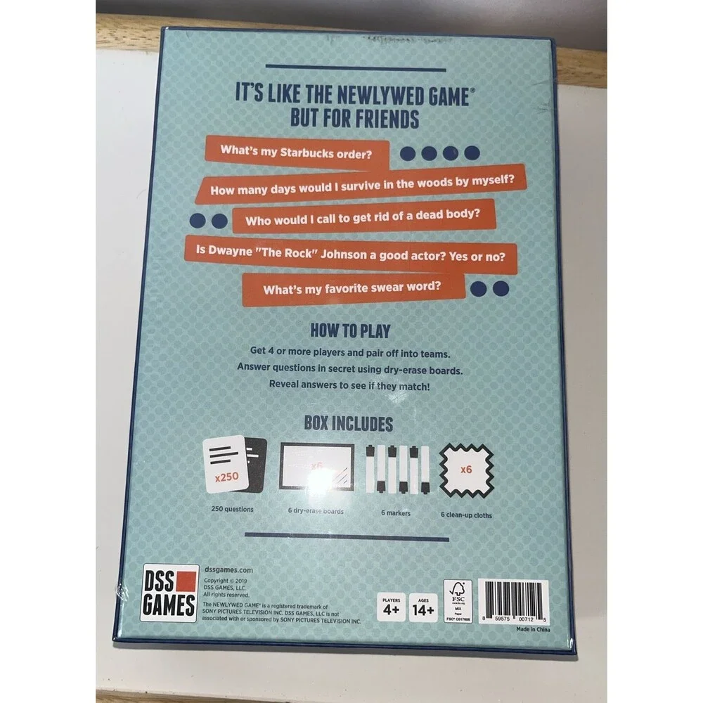 The Best Friend Game Think You Know Your Friends? A Party Game Sealed